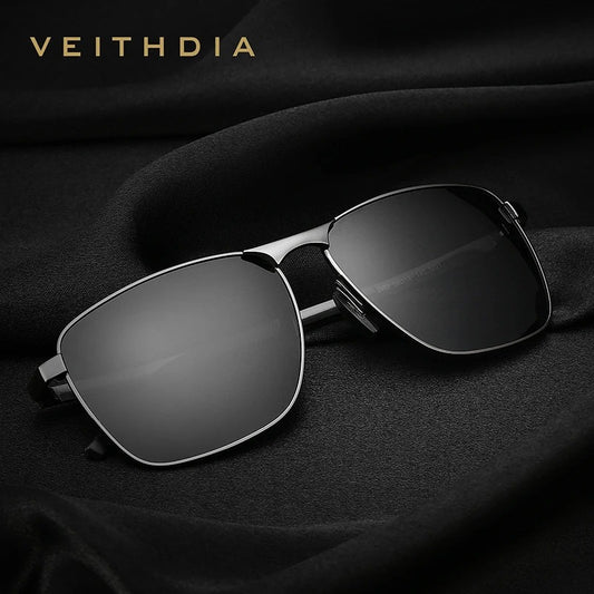 Gafas de Sol Deportivas Vintage para Hombre Marca VEITHDIA - Lentes Polarizadas UV400, Accesorio Unisex para Hombre y Mujer, Gafas para el Sol al Aire Libre Modelo V2462