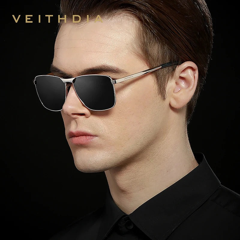Gafas de Sol Deportivas Vintage para Hombre Marca VEITHDIA - Lentes Polarizadas UV400, Accesorio Unisex para Hombre y Mujer, Gafas para el Sol al Aire Libre Modelo V2462
